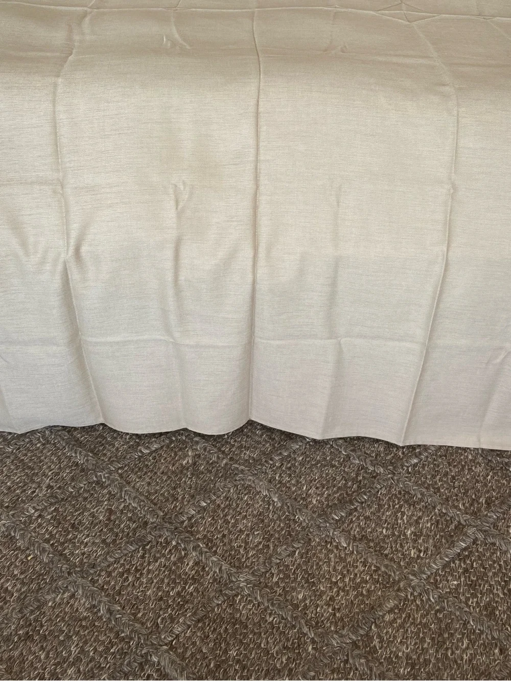 Set of 2 60”x104” beige table cloth rectangle. Target.